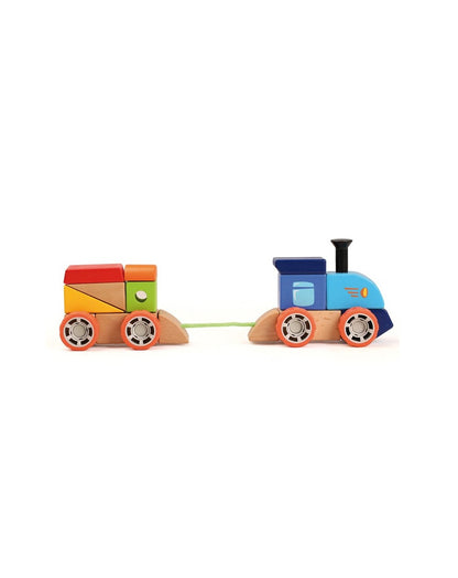 Wooden Stacking Train Set - 22 Pcs / tren de madera