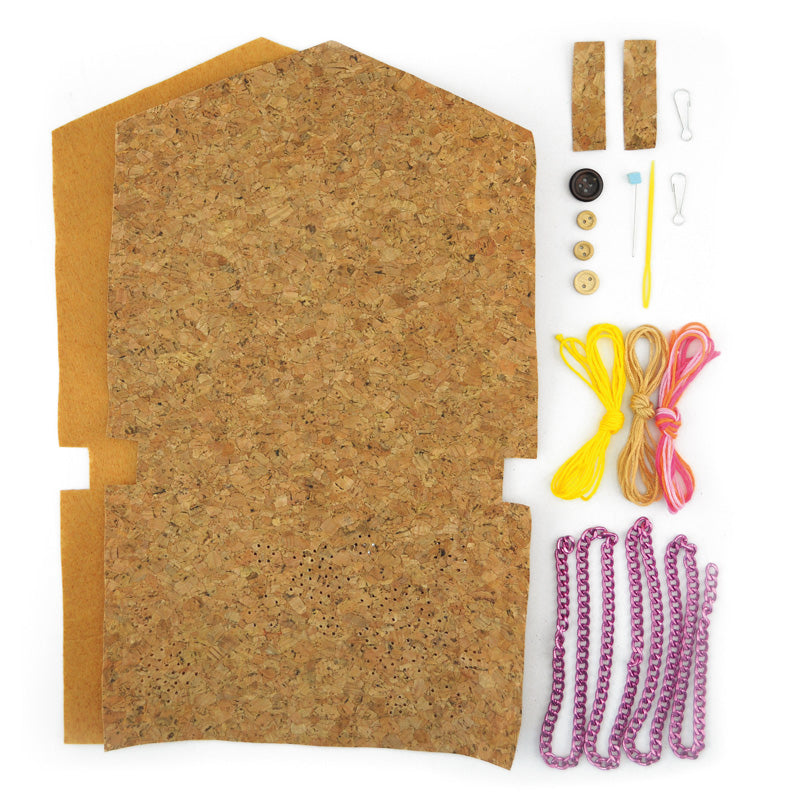 Make Your Own Cork Bag / Haz tu propio bolso de tela de corcho / manualidades