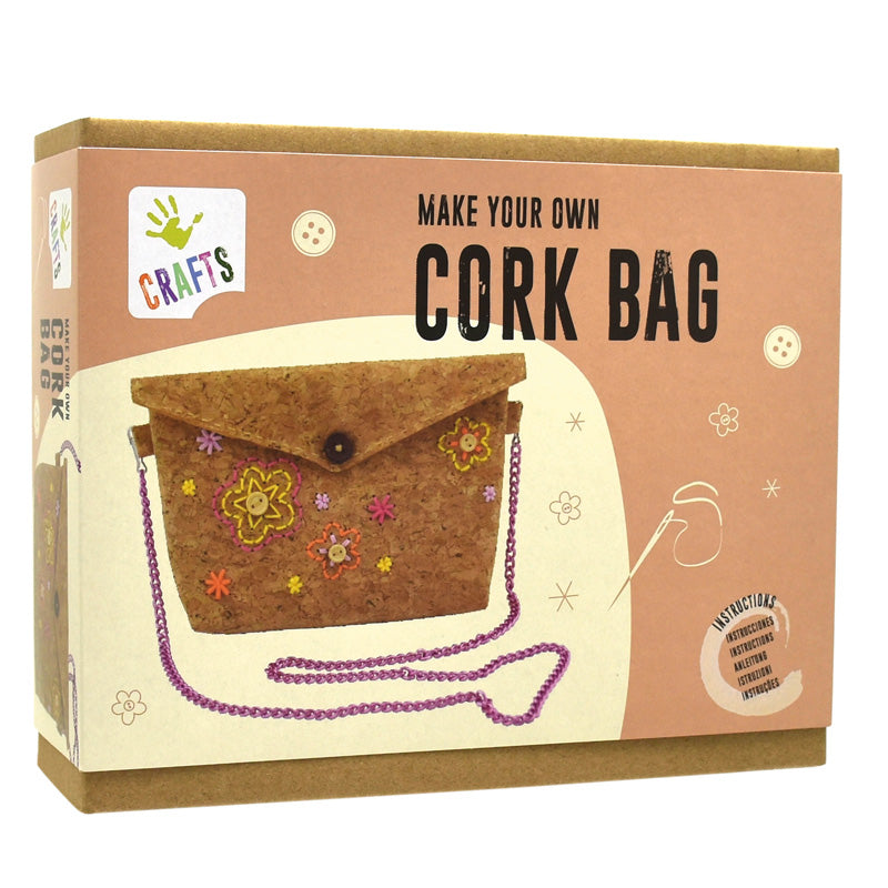 Make Your Own Cork Bag / Haz tu propio bolso de tela de corcho / manualidades