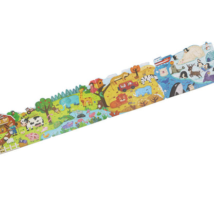 4 In 1 Grow Up Puzzle - Four Seasons Of Animals / 4 Puzzles en 1 - Cuatro estaciones de animales