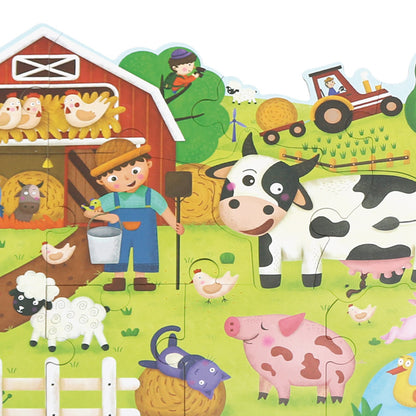 4 In 1 Grow Up Puzzle - Four Seasons Of Animals / 4 Puzzles en 1 - Cuatro estaciones de animales