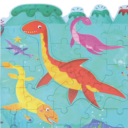 4 In 1 Grow Up Puzzle - Dinosaur Paradise / 4 puzzles en uno - Paraíso de los dinosaurios