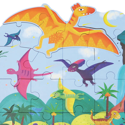 4 In 1 Grow Up Puzzle - Dinosaur Paradise / 4 puzzles en uno - Paraíso de los dinosaurios