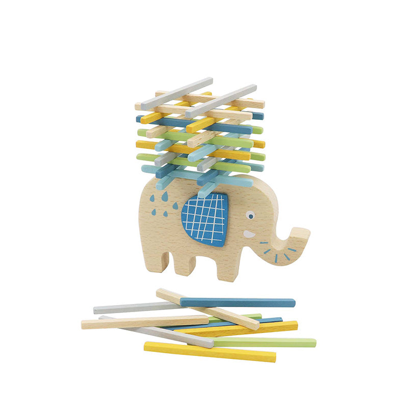 Wooden Balancing Game / Juego de equilibrio de madera elefante / jirafa