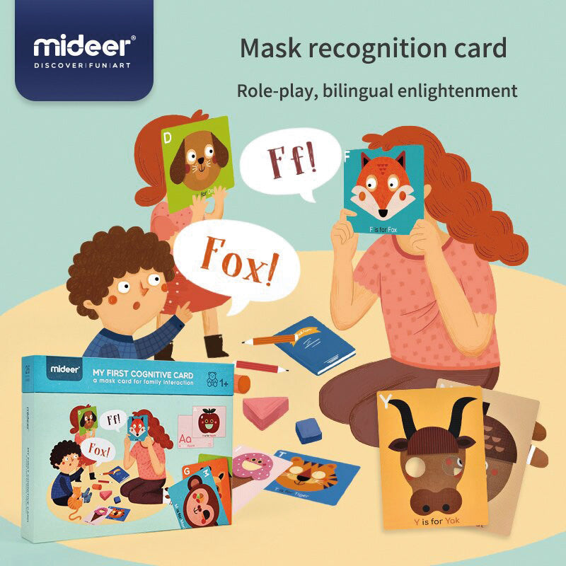 My First Cognitive Card / Juego de cartas cognitivas imita a ser, con animales