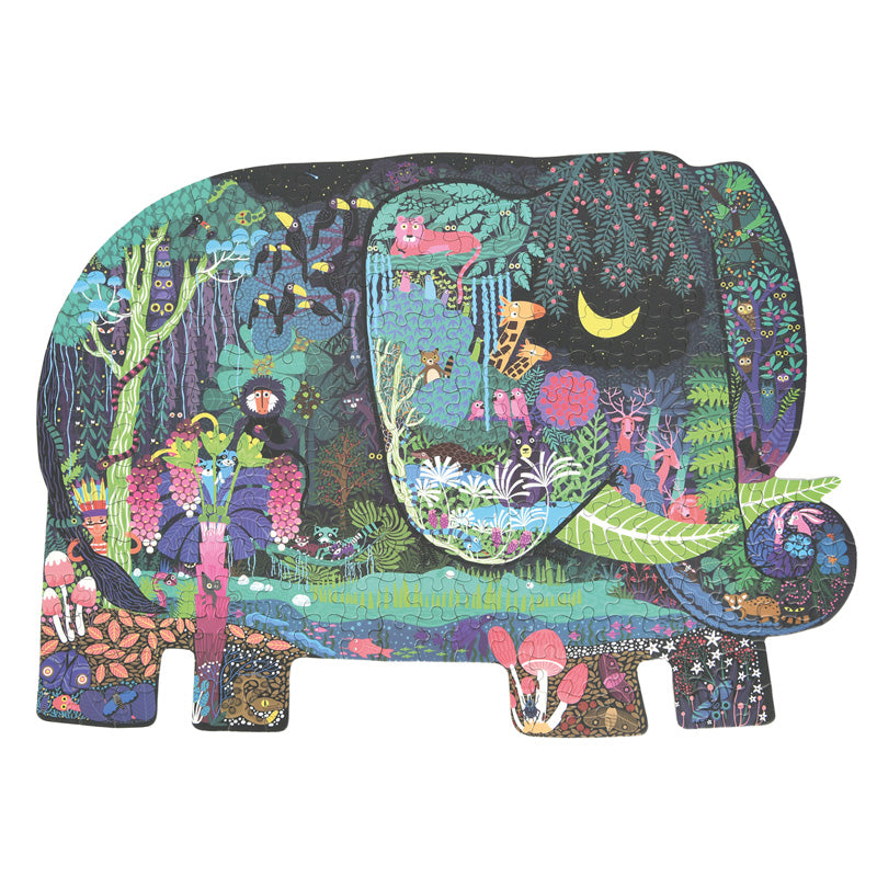 Shaped Puzzle Elephant Dream / Puzzle en forma de elefante /