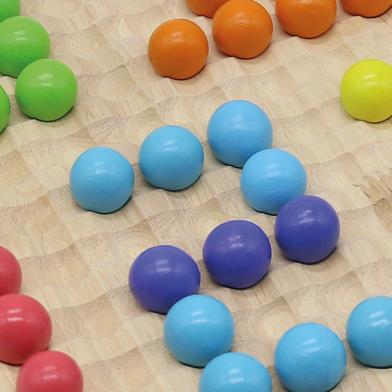 Wooden Bead Game / Juego de conteo de madera / cuentas montessori