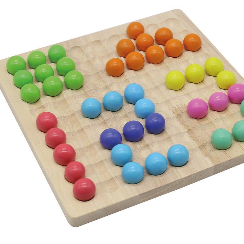 Wooden Bead Game / Juego de conteo de madera / cuentas montessori