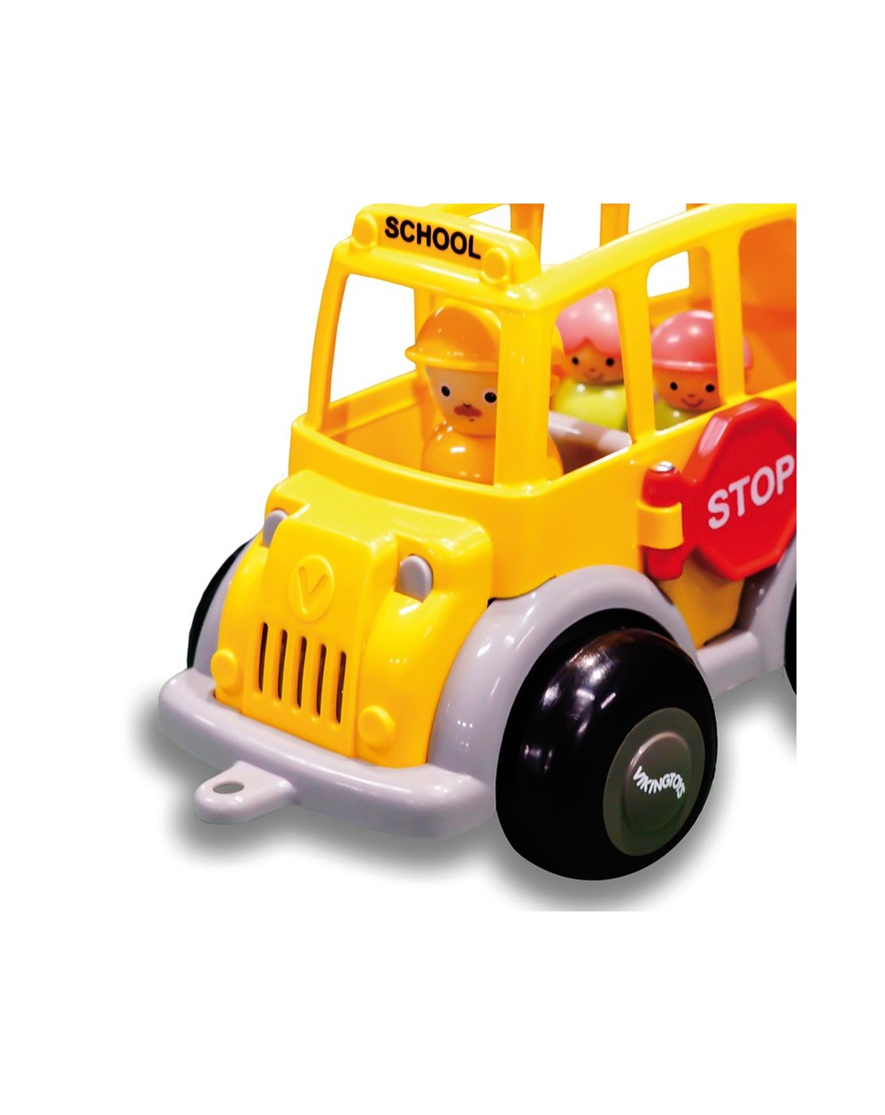 Midi School Bus + 1 Driver + 2 Figures / Bus escolar con conductor y niños / vehiculos / coches